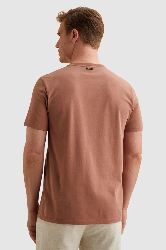 Vanguard koperen heren t-shirt | Model achteraanzicht