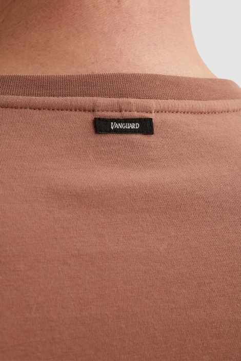 Vanguard koperen heren t-shirt | Kleurstaal