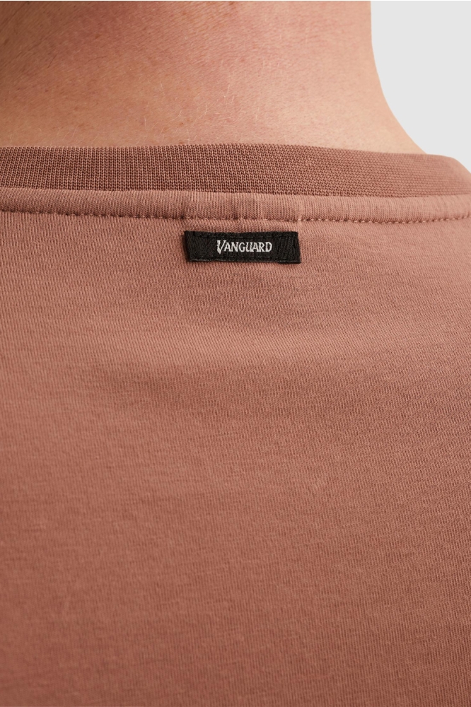 Vanguard koperen heren t-shirt | Kleurstaal