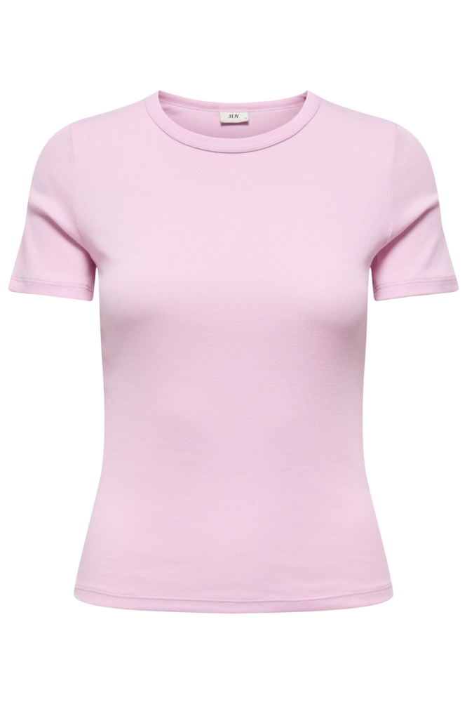 Jacqueline de Yong roze dames t-shirt | Vooraanzicht