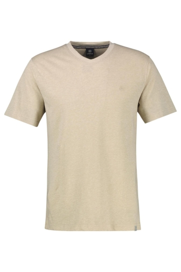 Lerros t-shirt/serafino 1/2 arm Beige