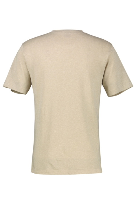 Lerros beige heren t-shirt | Achteraanzicht