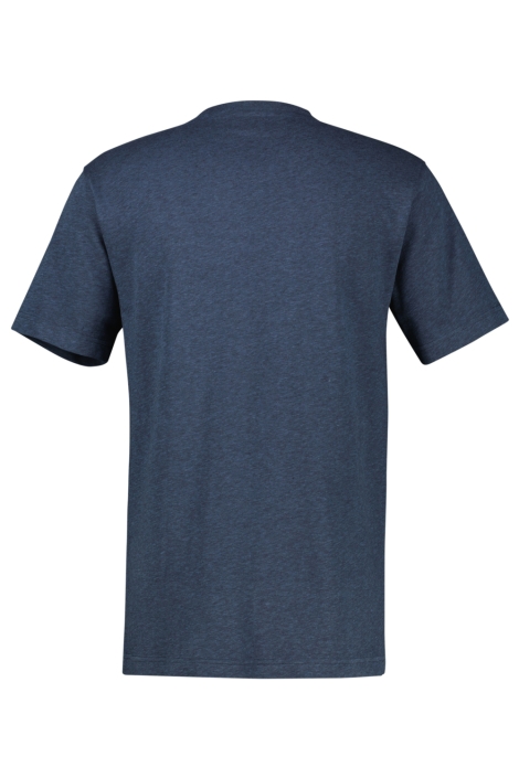 Lerros blauwe heren t-shirt | Achteraanzicht