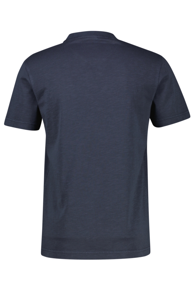 Lerros blauwe heren t-shirt | Achteraanzicht
