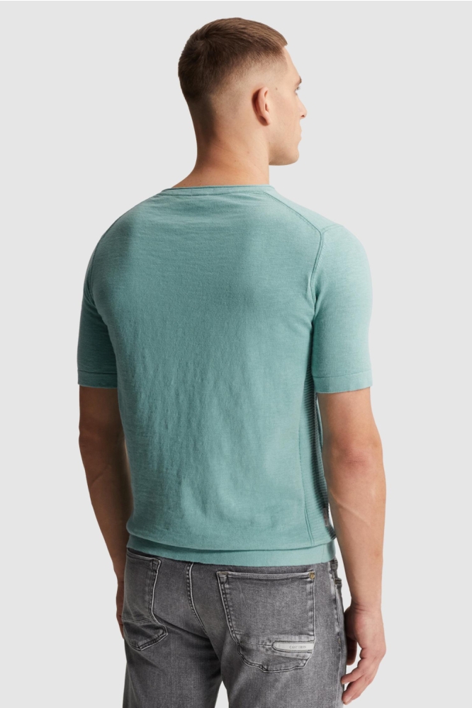 PME legend blauwe heren t-shirt | Model achteraanzicht