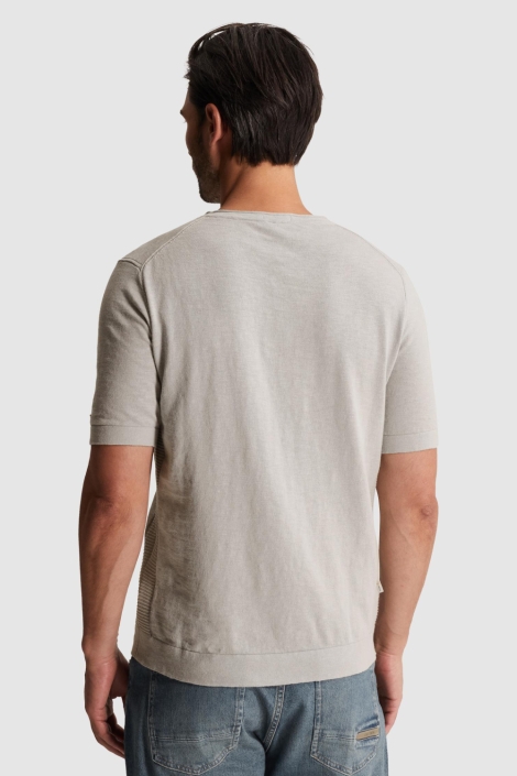 Cast Iron grijze heren t-shirt | Model achteraanzicht