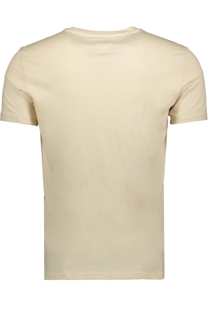 Tommy Jeans beige heren t-shirt | Achteraanzicht