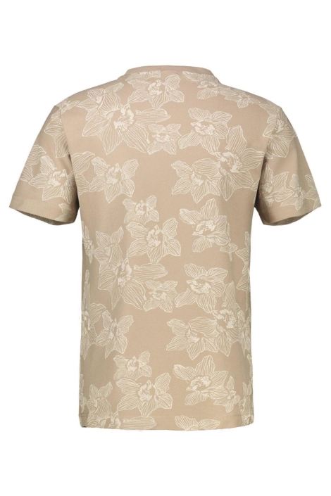 Lerros beige heren t-shirt | Achteraanzicht