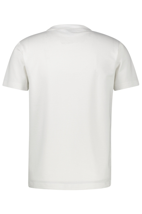 Lerros witte heren t-shirt | Achteraanzicht
