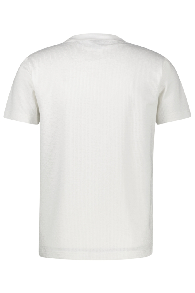 Lerros witte heren t-shirt | Achteraanzicht