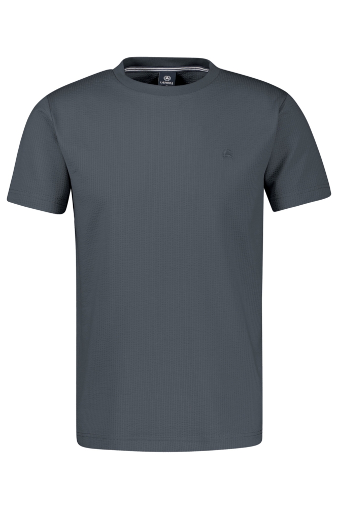 Lerros grijze heren t-shirt | Vooraanzicht