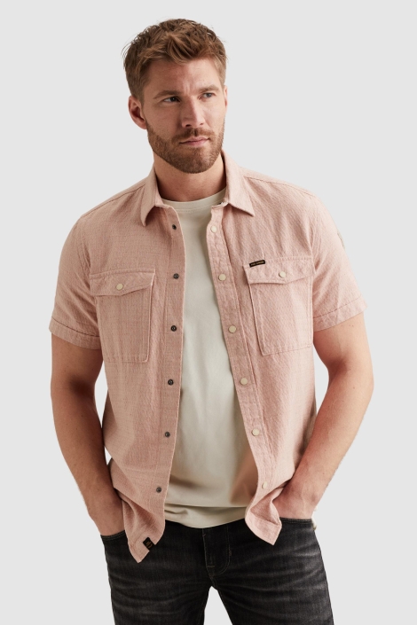 PME legend roze heren overhemd | Model vooraanzicht