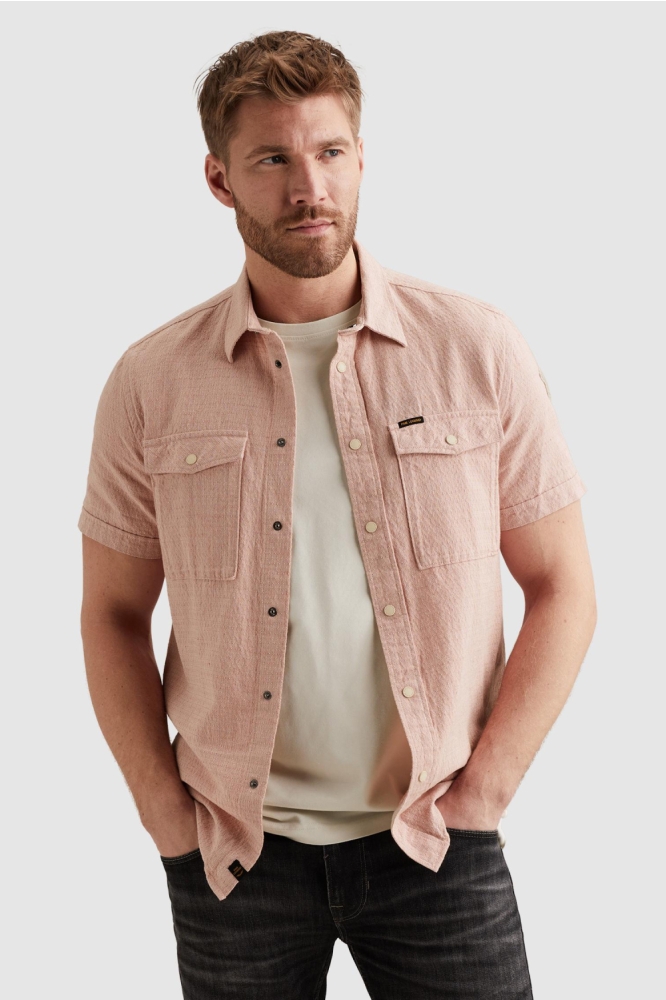 PME legend roze heren overhemd | Model vooraanzicht