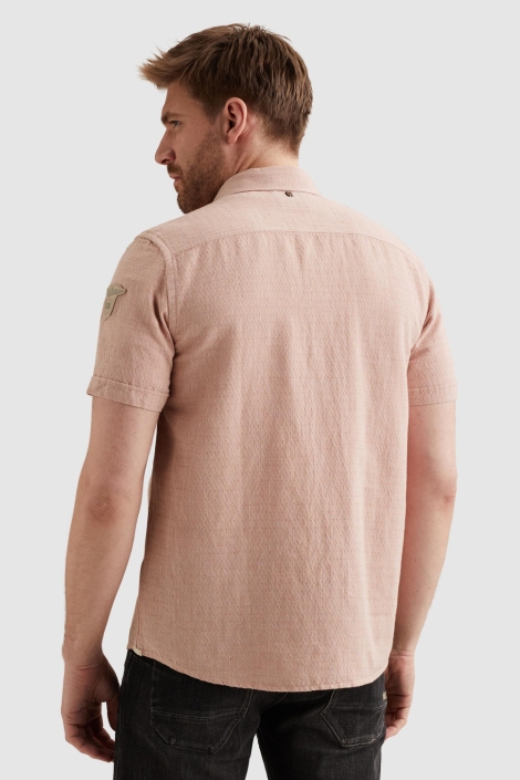 PME legend roze heren overhemd | Model achteraanzicht