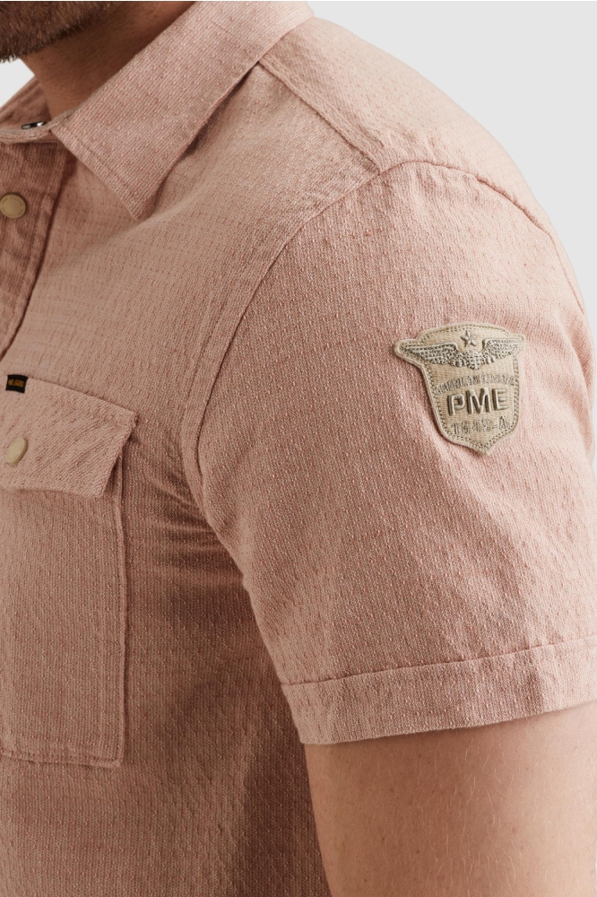 PME legend roze heren overhemd | Close up