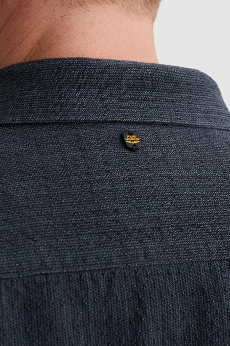 PME legend blauwe heren overhemd | Close up