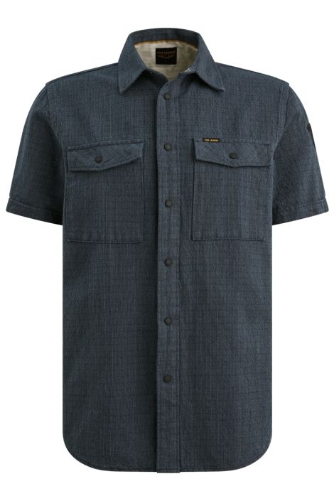 PME legend blauwe heren overhemd | Vooraanzicht