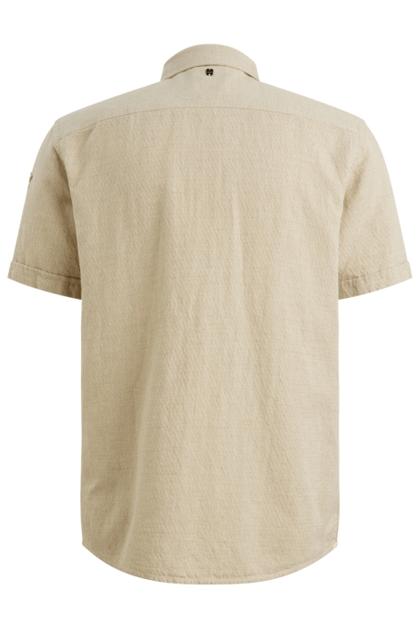 PME legend beige heren overhemd | Achteraanzicht