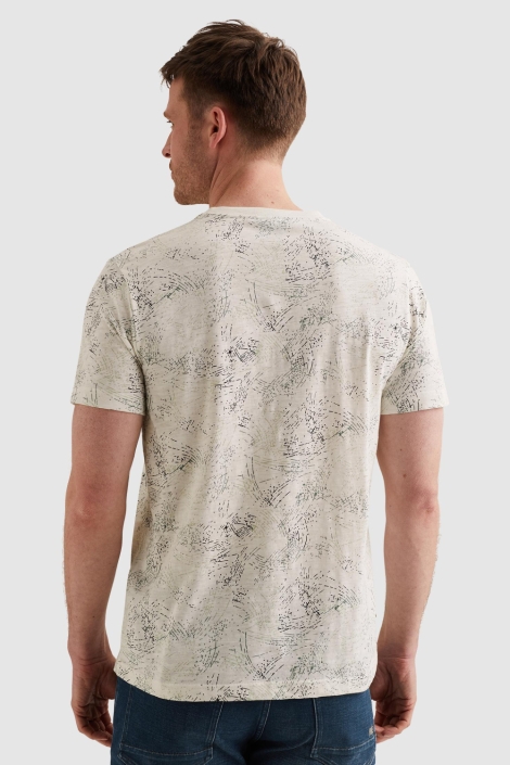 PME legend witte heren t-shirt | Model achteraanzicht