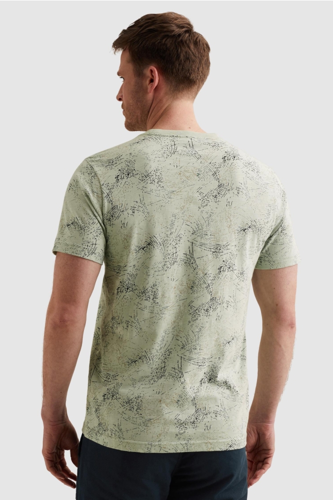 PME legend groene heren t-shirt | Model achteraanzicht