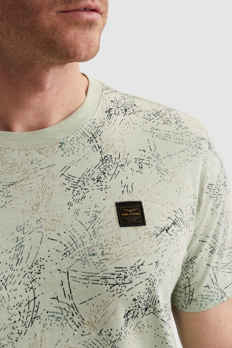 PME legend groene heren t-shirt | Close up