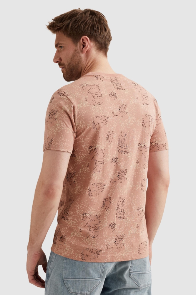 PME legend roze heren t-shirt | Model achteraanzicht