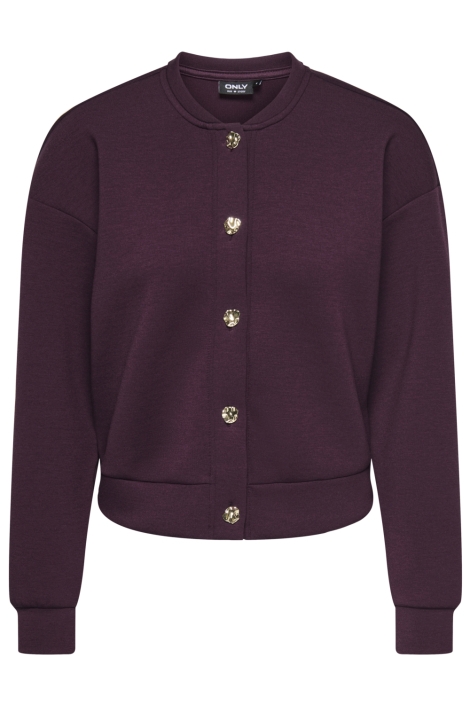Only bordeaux dames vest | Vooraanzicht