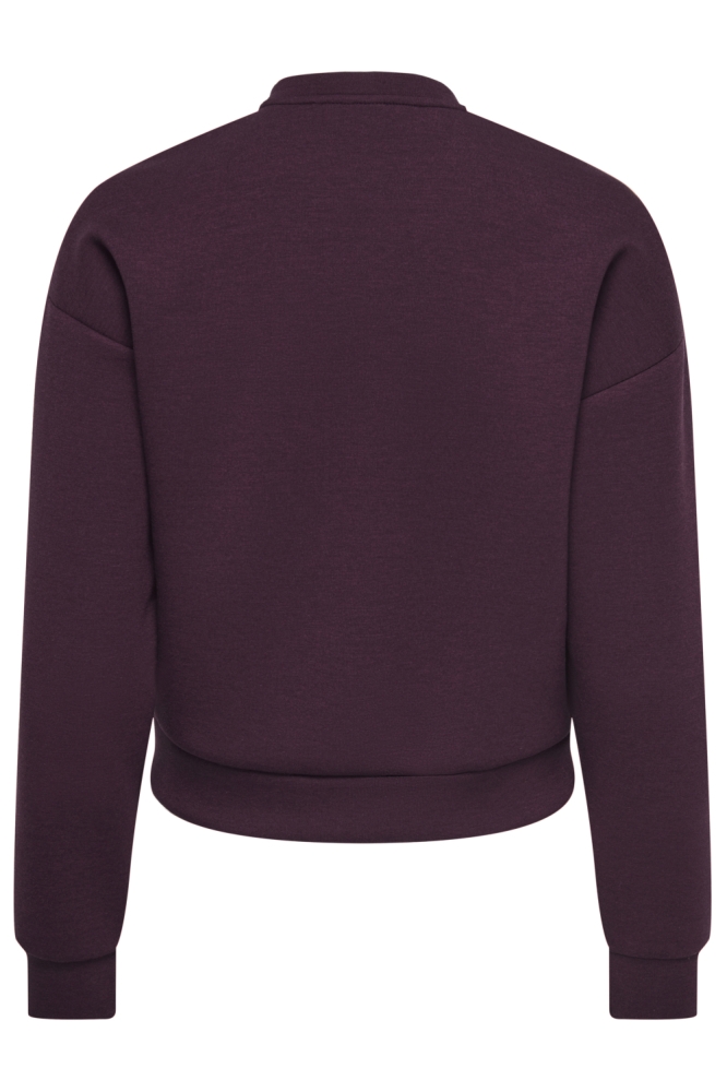 Only bordeaux dames vest | Achteraanzicht