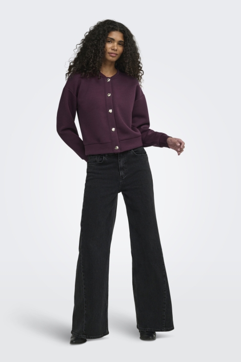 Only bordeaux dames vest | Model