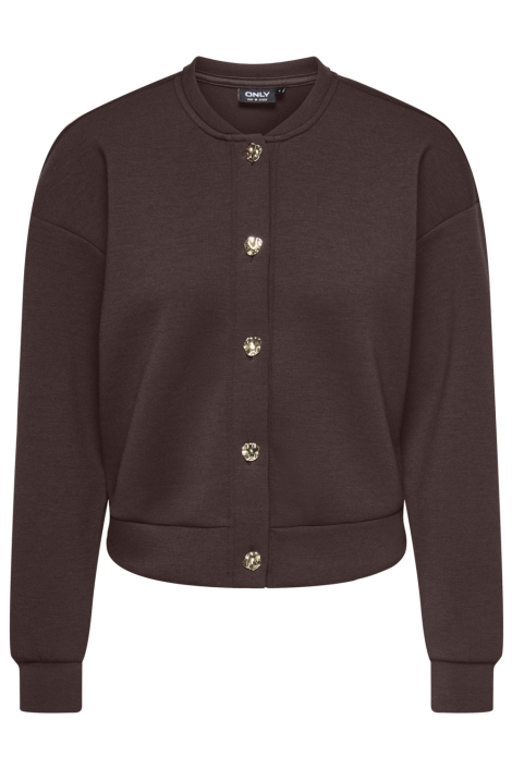 Only bruine dames vest | Vooraanzicht