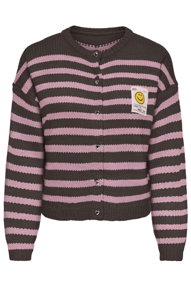 Only bruine dames vest | Vooraanzicht