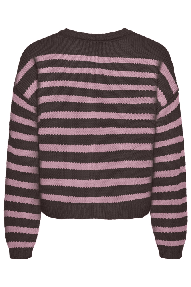 Only bruine dames vest | Achteraanzicht