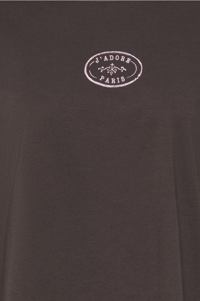 Only bruine dames t-shirt | Close up