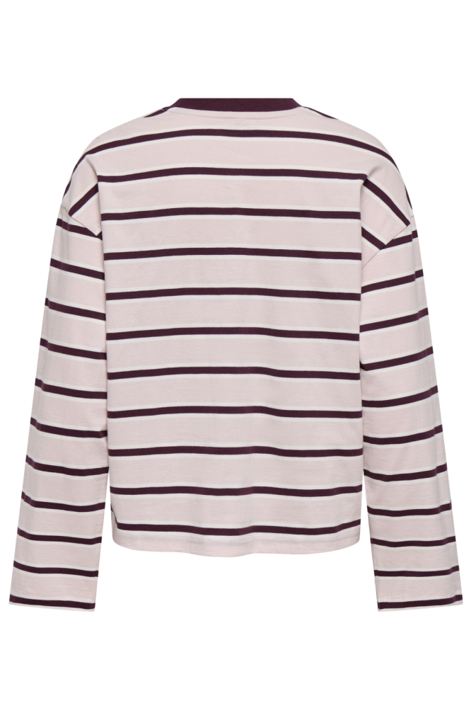 Only roze dames t-shirt | Achteraanzicht