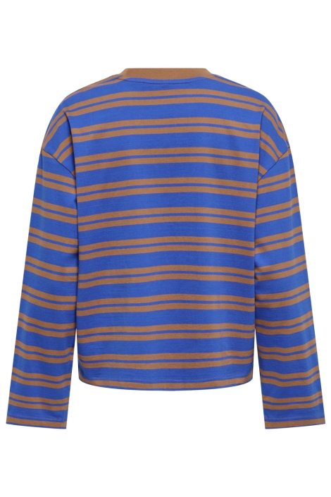 Only blauwe dames t-shirt | Achteraanzicht