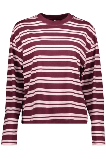 Only T-shirt ONLFREJA L/S STRIPE TOP CC JRS 15378328 Fig/Frej new