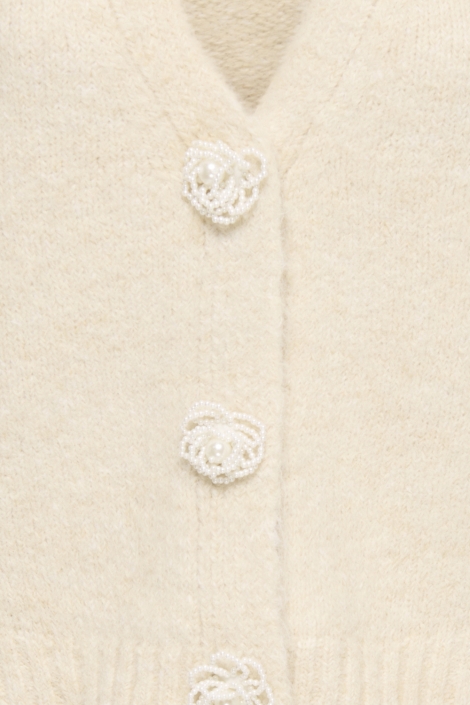 Only beige dames vest | Close up