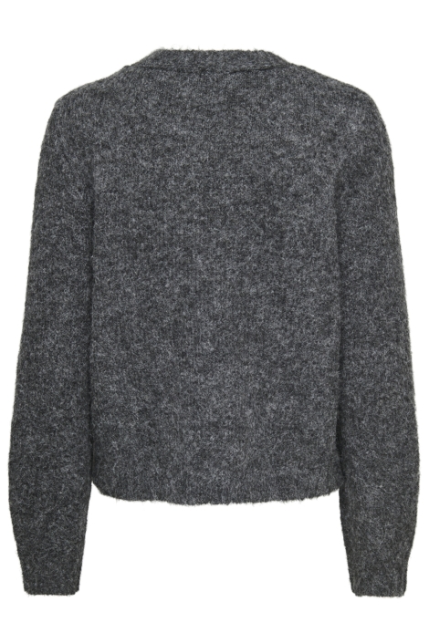 Only grijze dames vest | Achteraanzicht