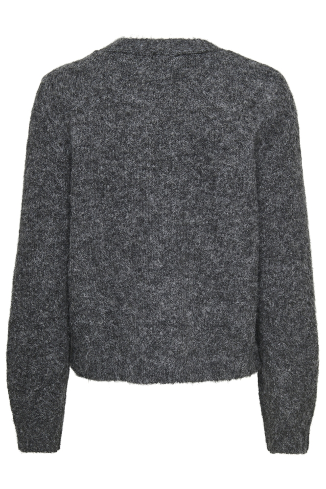 Only grijze dames vest | Achteraanzicht