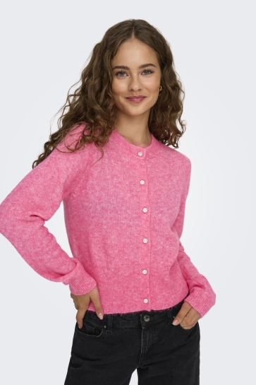 Only onlhavanna ls button cardigan rp kn Roze