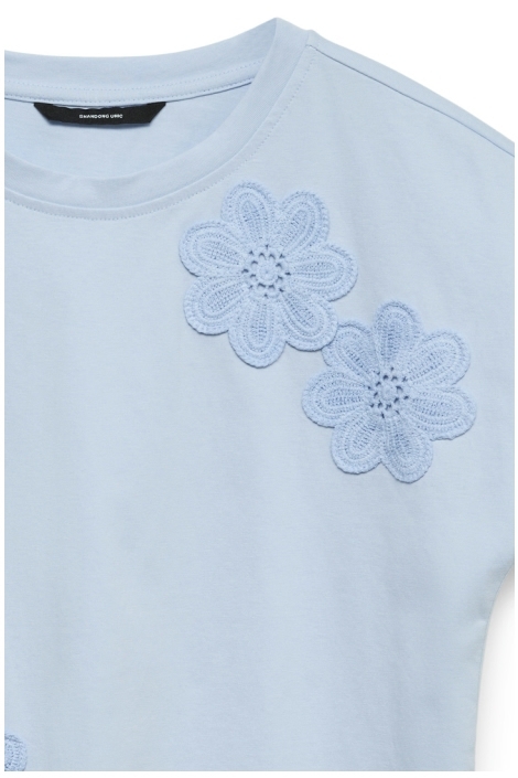 Vero Moda blauwe dames t-shirt | Close up
