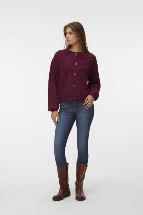 Vero Moda bordeaux dames vest | Model