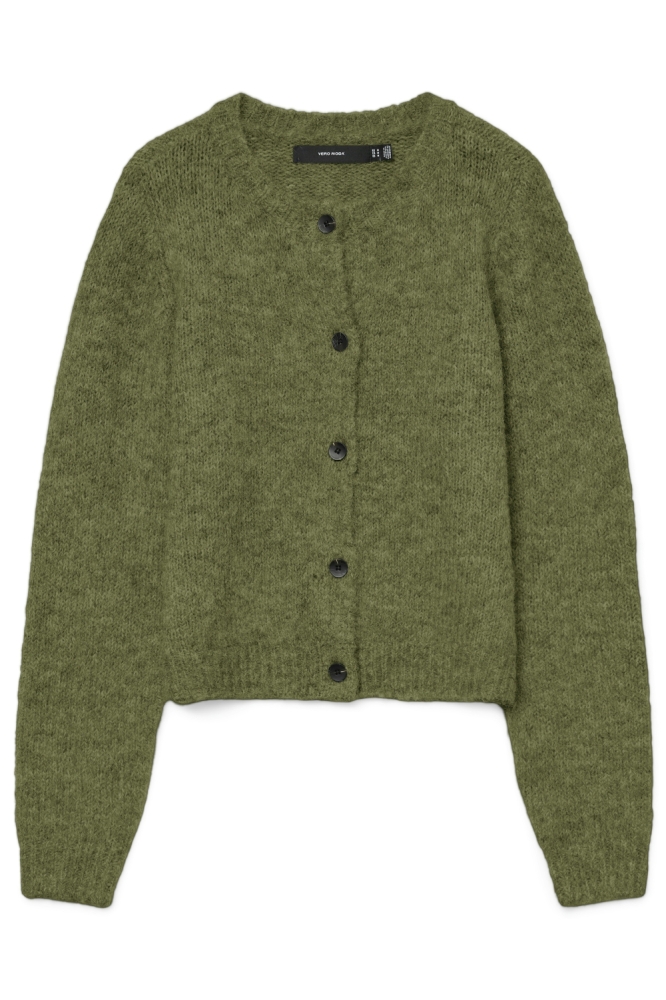 Vero Moda groene dames vest | Vooraanzicht