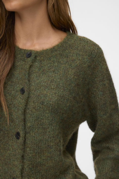 Vero Moda groene dames vest | Close up