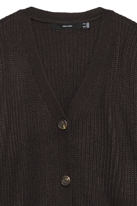 Vero Moda bruine dames vest | Close up