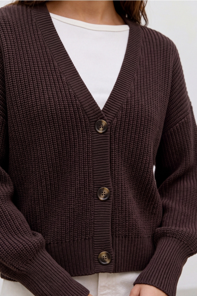 Vero Moda bruine dames vest | Close up