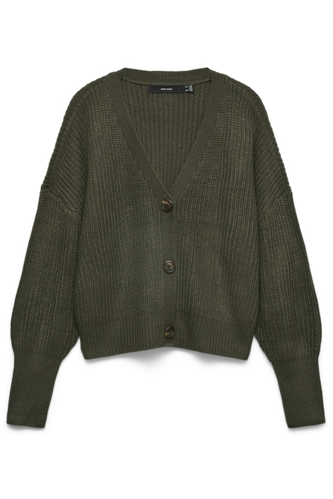Vero Moda groene dames vest | Vooraanzicht