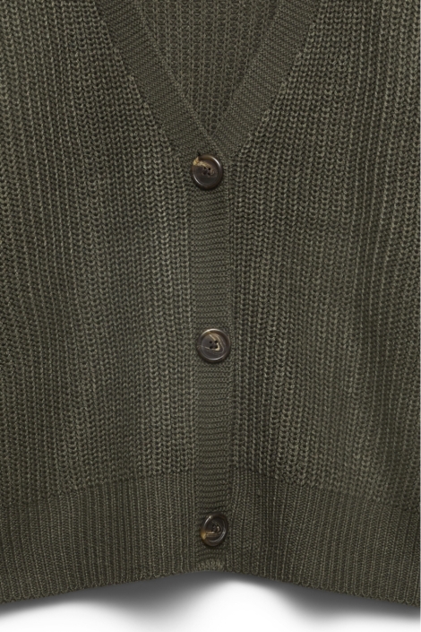 Vero Moda groene dames vest | Close up