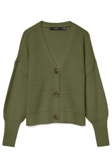 Vero Moda groene dames vest | Vooraanzicht