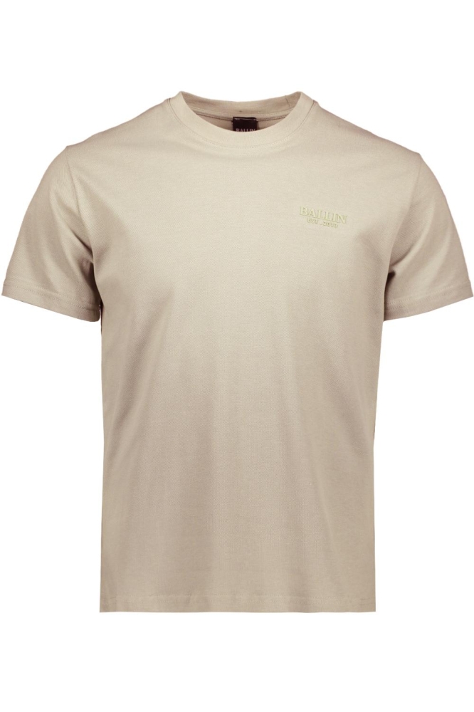 Ballin zand heren t-shirt | Vooraanzicht